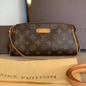 LOUIS VUITTON 100% Authentic Eva monogram clutch
